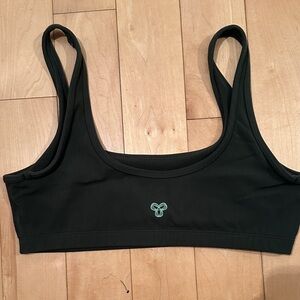 Aritzia dark green butter top